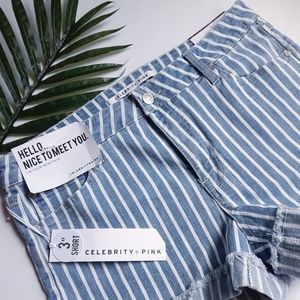 🚨🚨SOLD🚨🚨NEW Stripe denim shorts